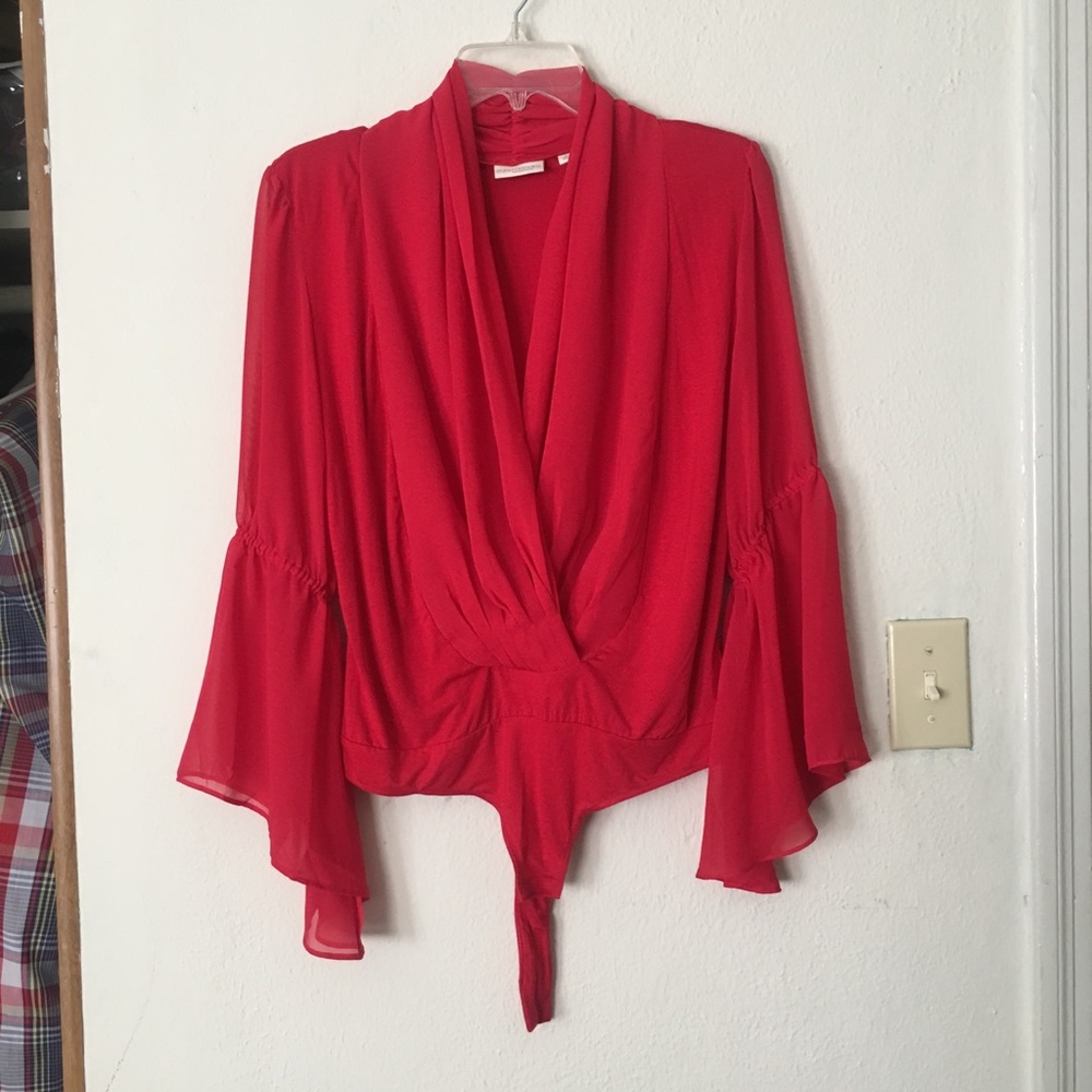 Red blouse